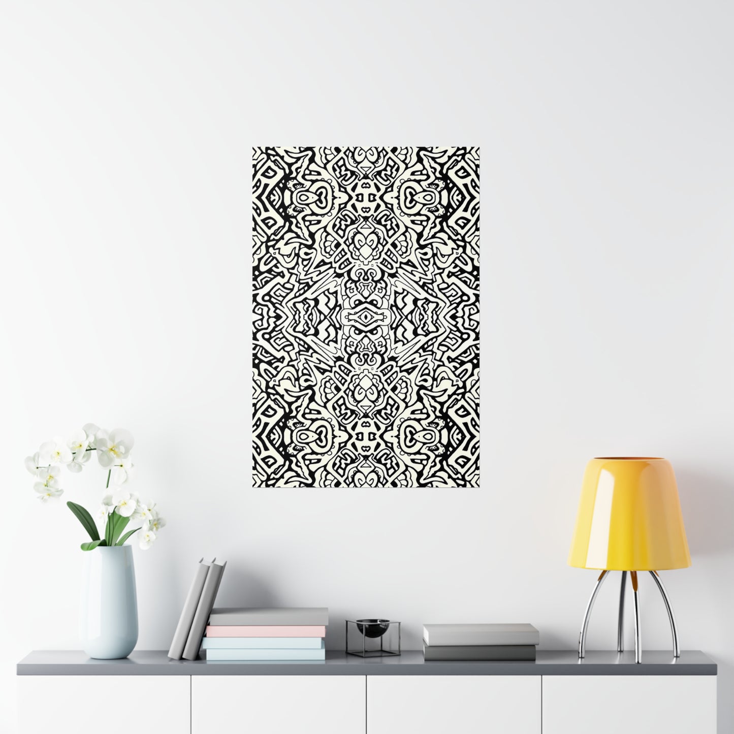 "Caladium" - Abstract, Psychedelic, Premium Matte Poster