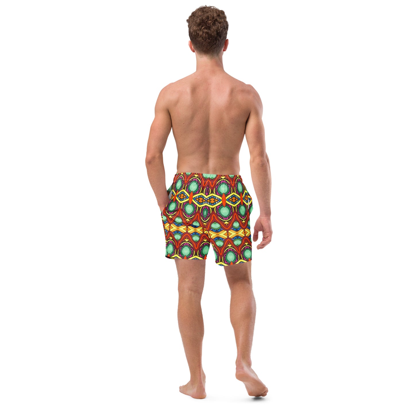 "Gemstone Hall" Patterned Men's swim trunks
