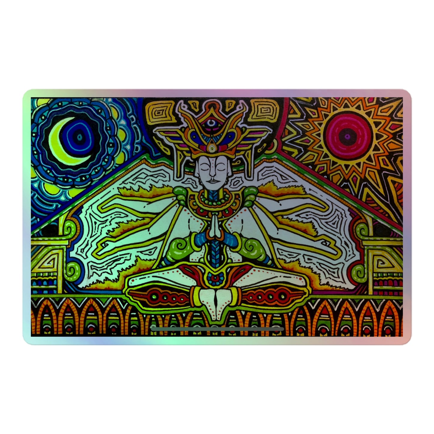 Holographic “Prayer” sticker