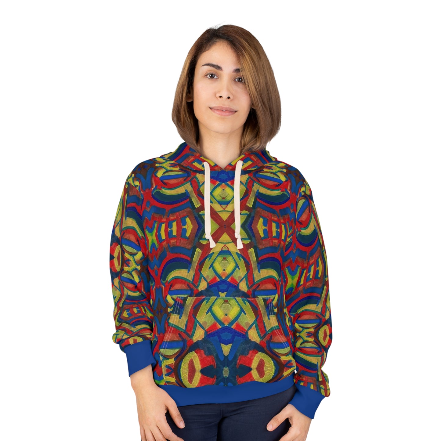 "Blended Colors" Unisex Pullover Hoodie (AOP)