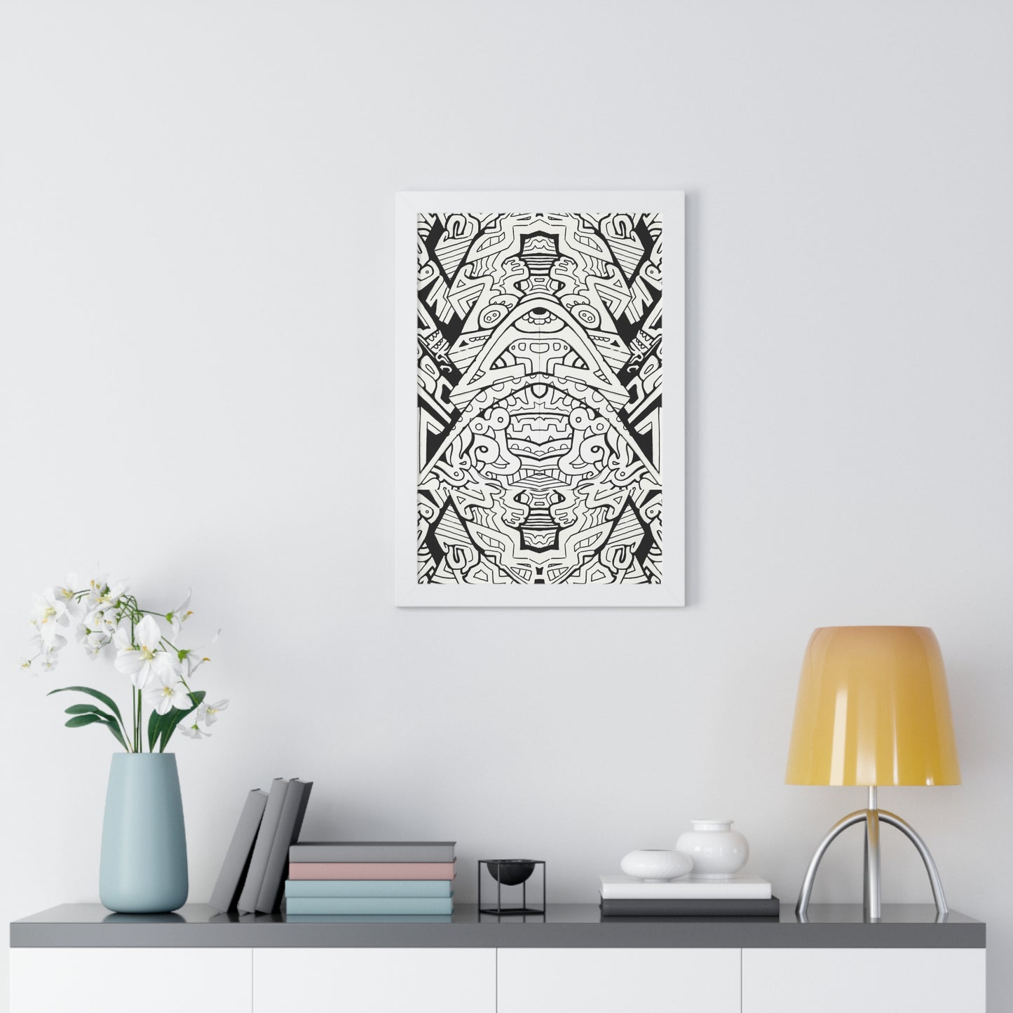 "Stagger" Framed Abstract, Psychedelic Poster