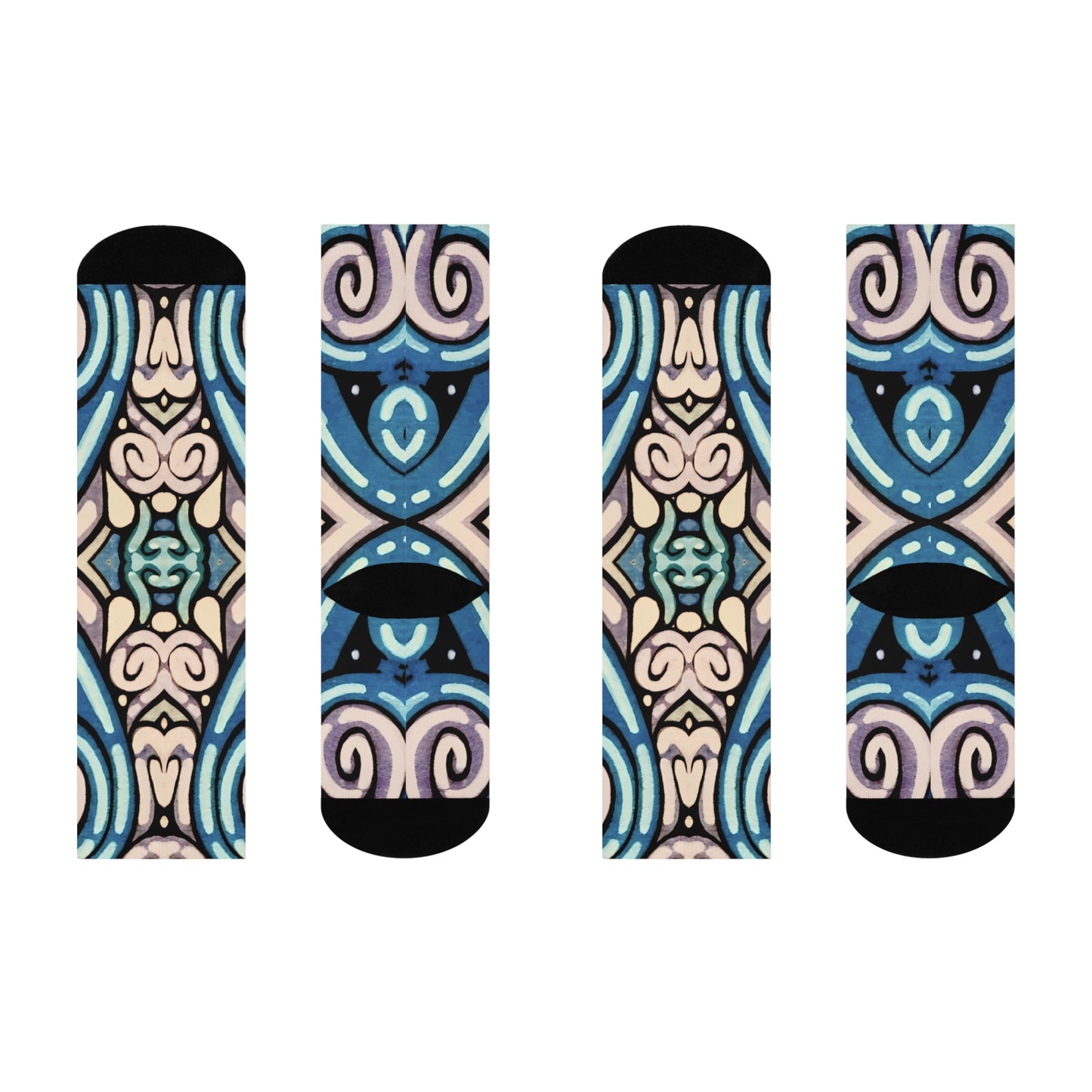 "Gander" Psychedelic Cushioned Crew Socks