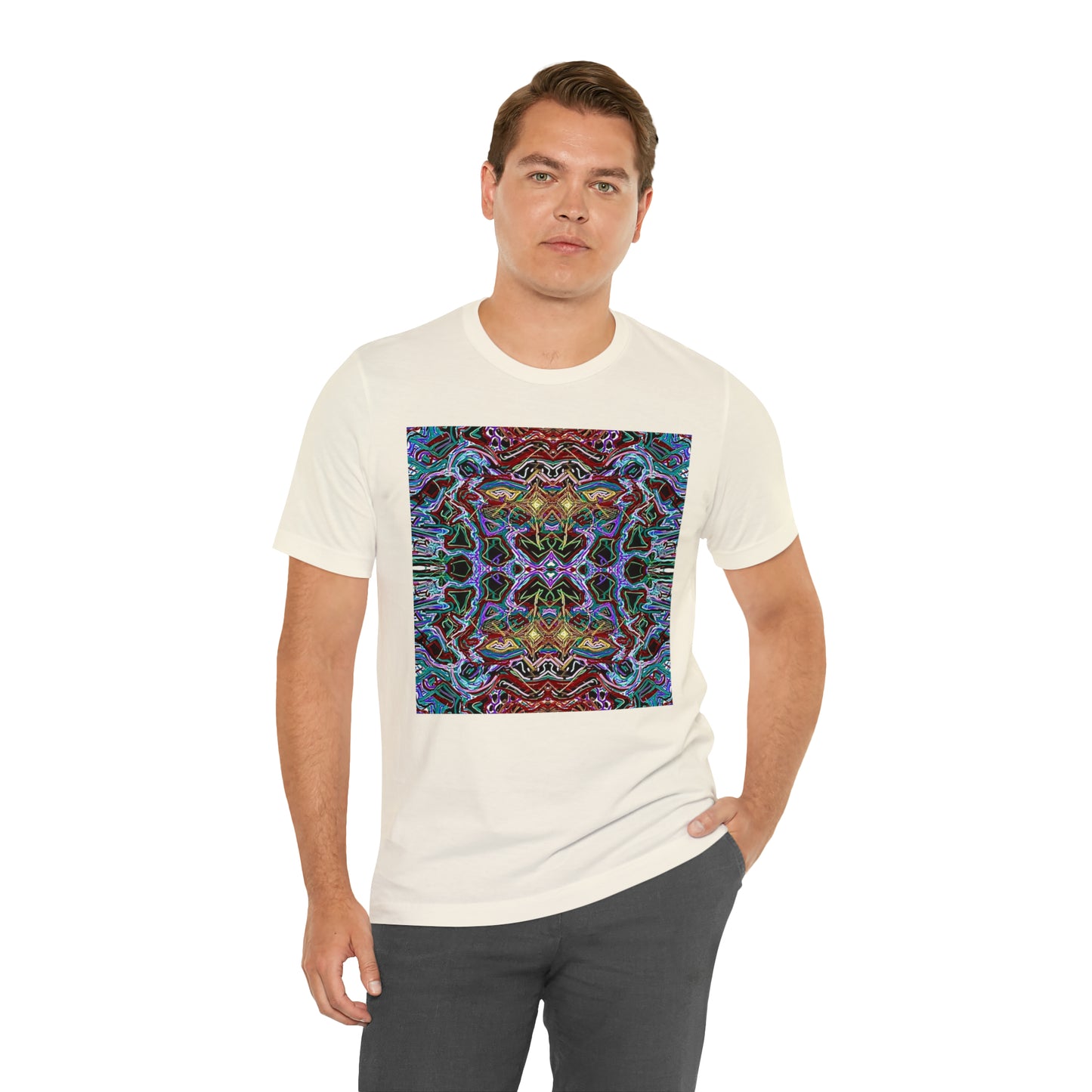 "Moving Through Dimensions" Unisex Jersy Short Sleeve Tee