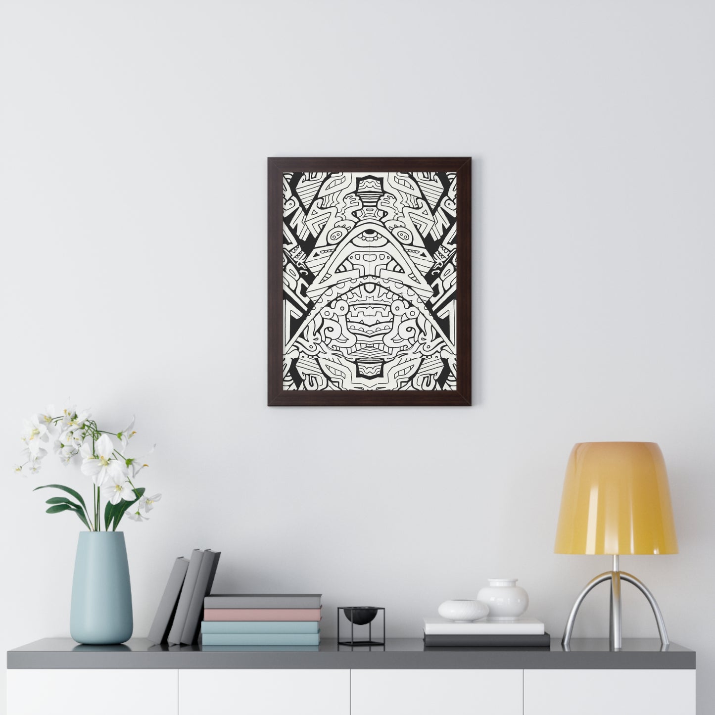 "Stagger" Framed Abstract, Psychedelic Poster