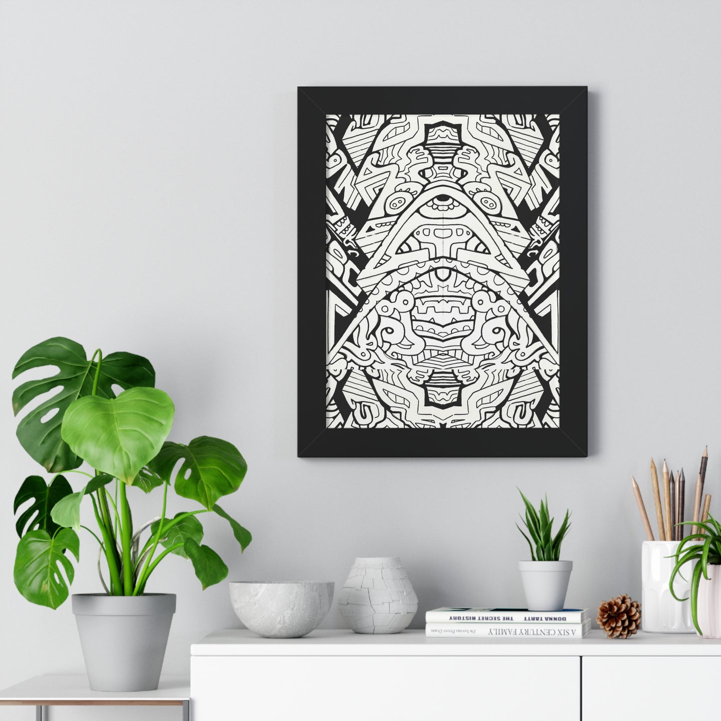 "Stagger" Framed Abstract, Psychedelic Poster