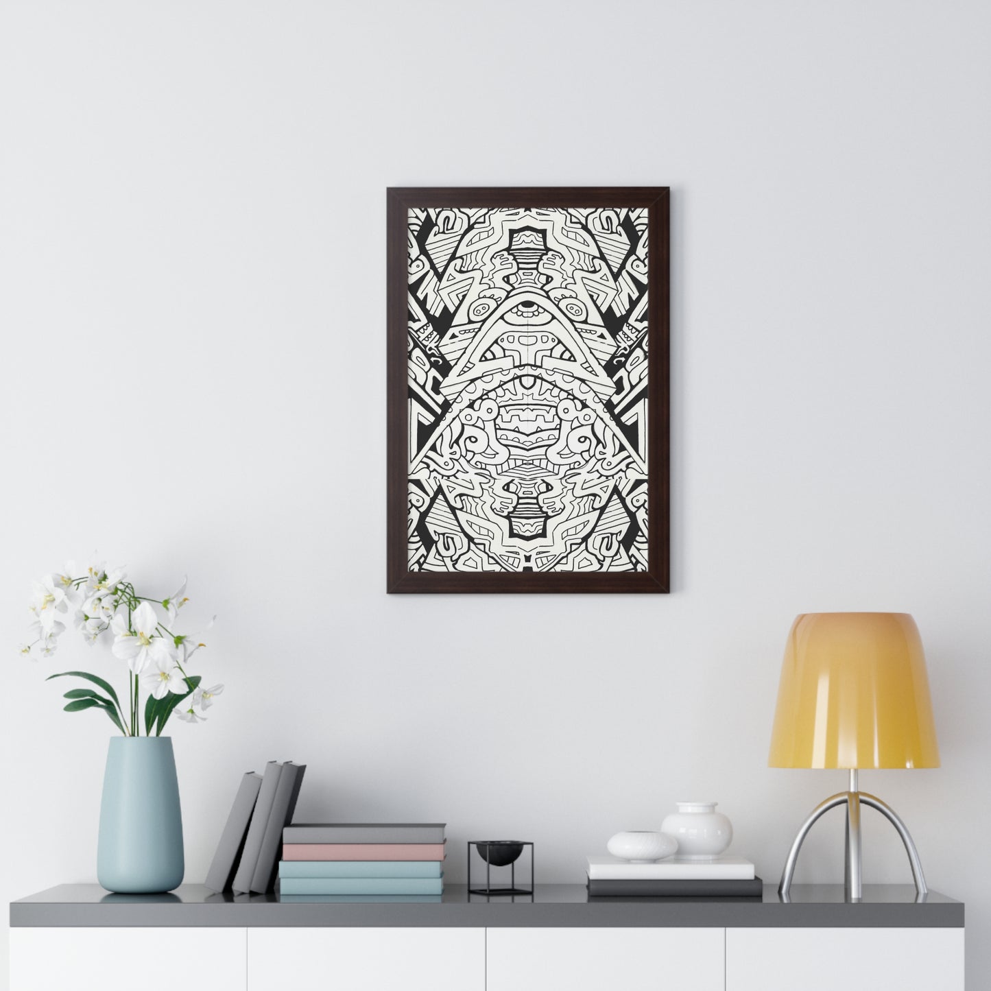 "Stagger" Framed Abstract, Psychedelic Poster