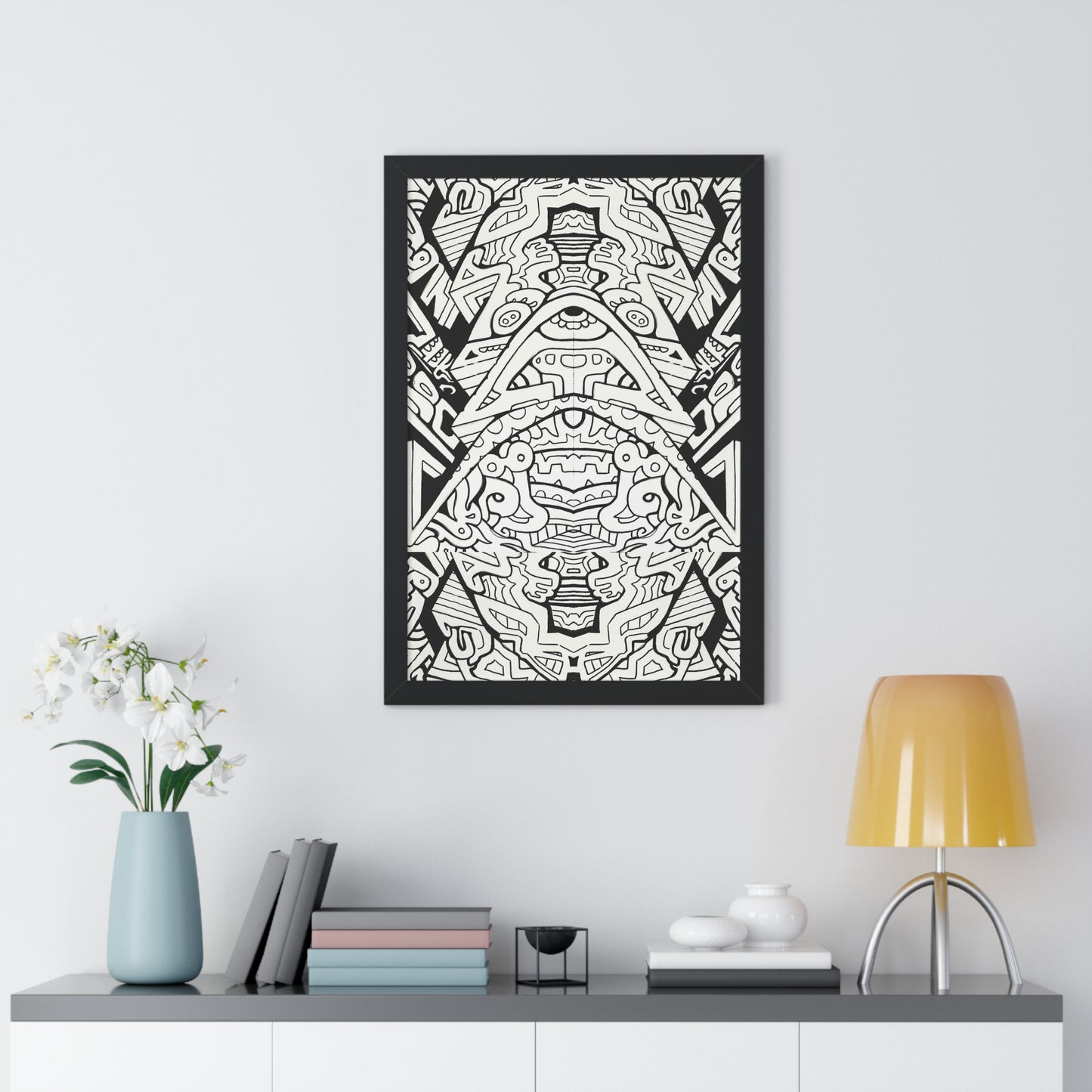 "Stagger" Framed Abstract, Psychedelic Poster