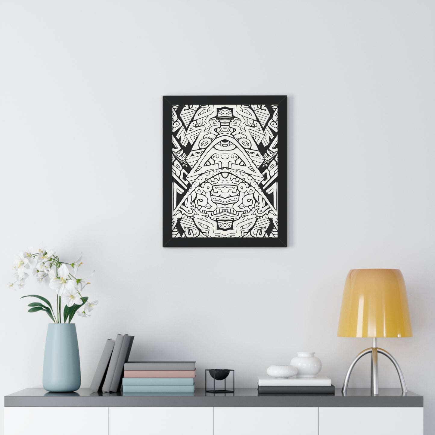 "Stagger" Framed Abstract, Psychedelic Poster