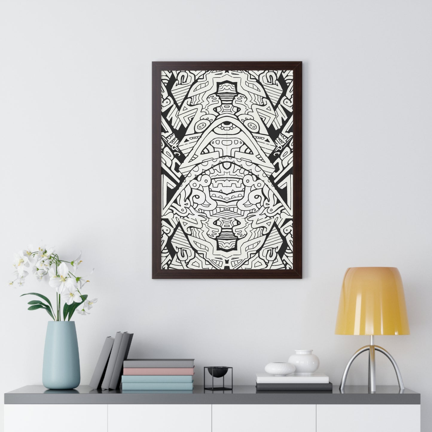 "Stagger" Framed Abstract, Psychedelic Poster