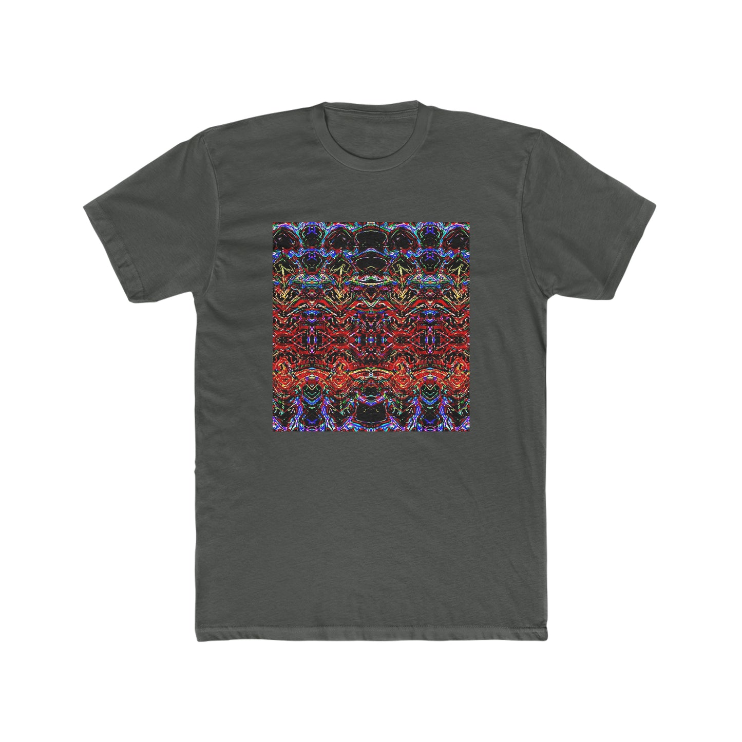 "Colored Reflections" Men's Cotton Crew Tee