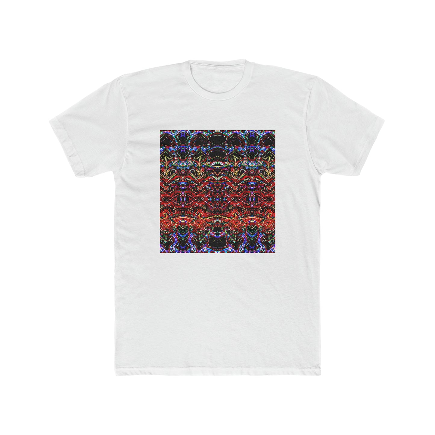 "Colored Reflections" Men's Cotton Crew Tee