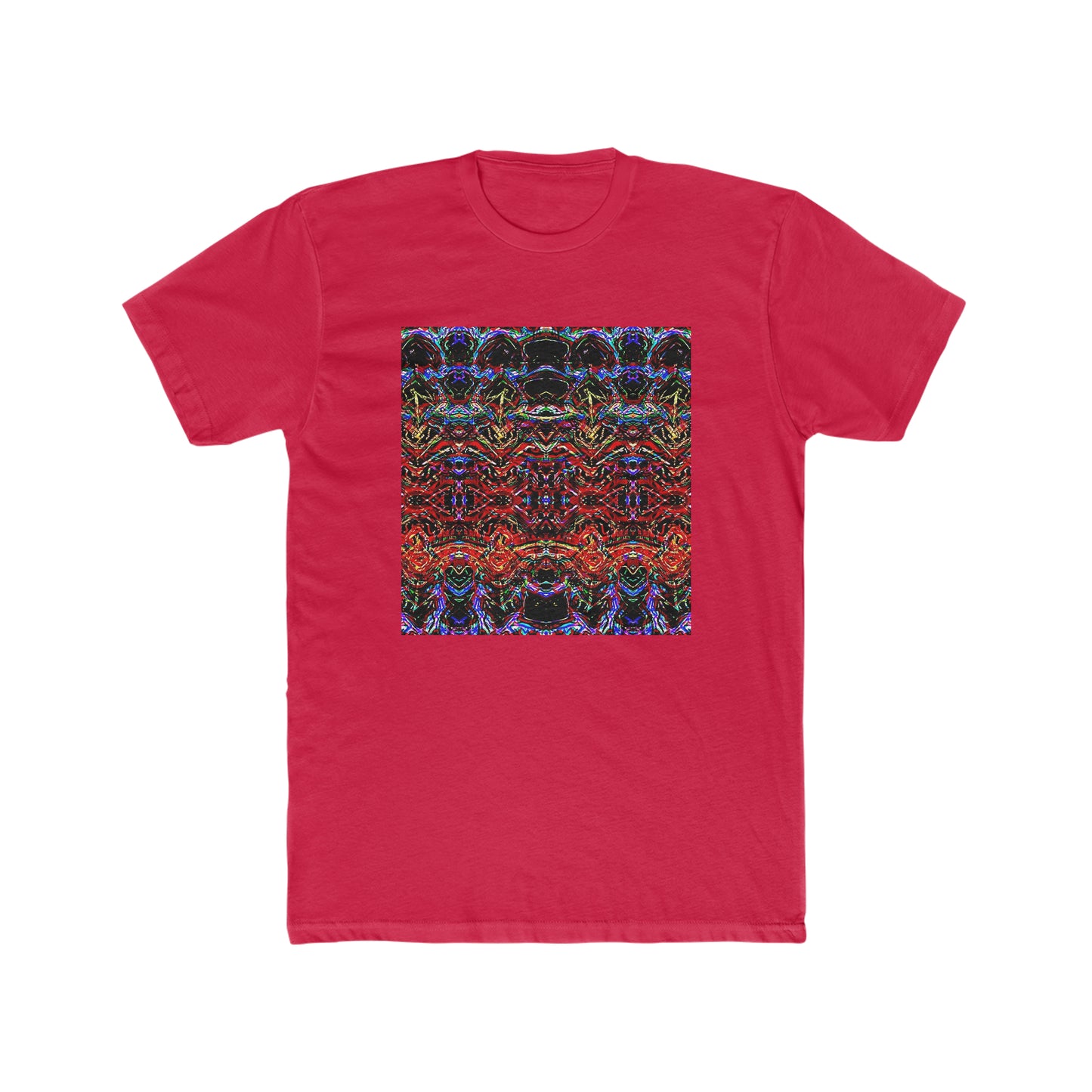 "Colored Reflections" Men's Cotton Crew Tee