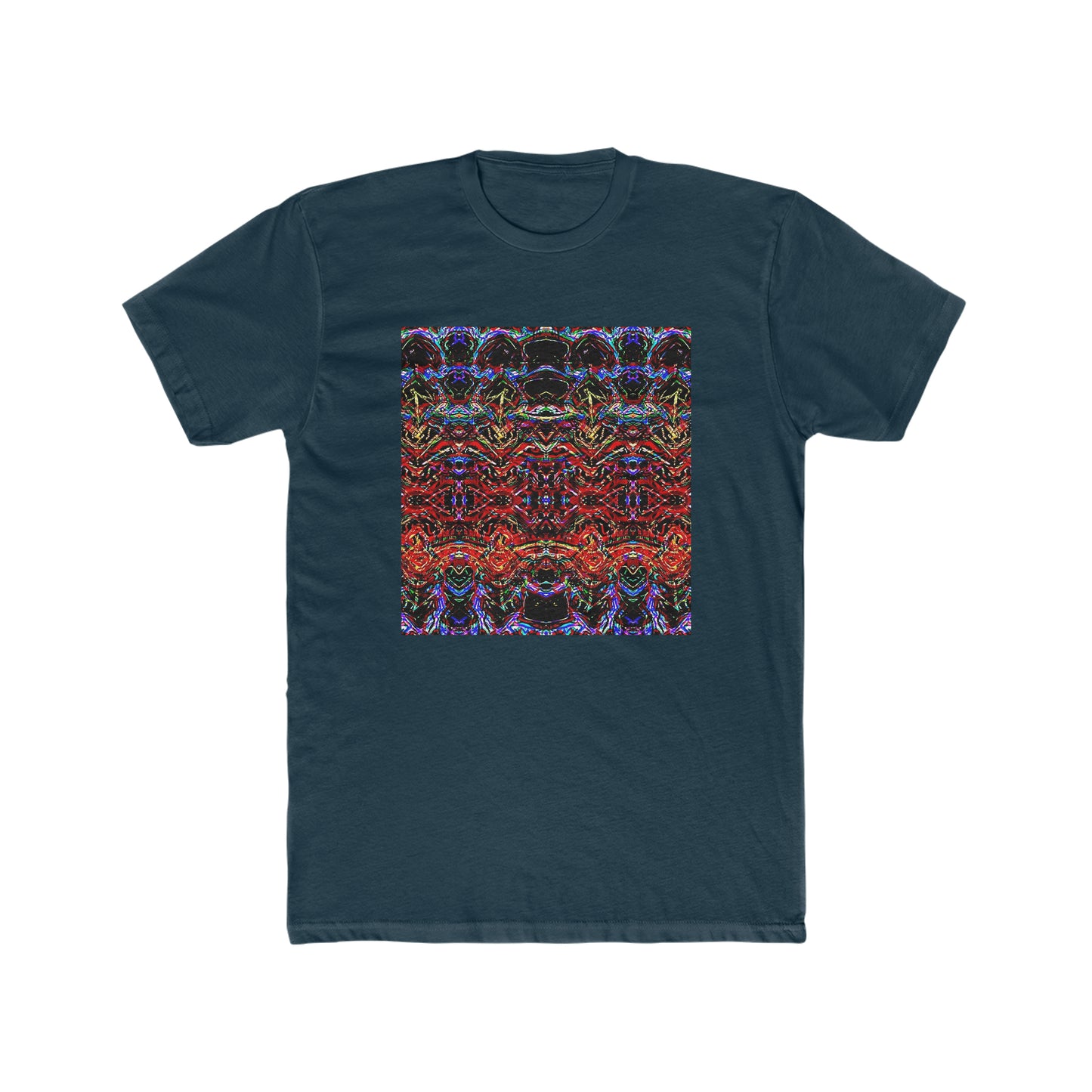 "Colored Reflections" Men's Cotton Crew Tee