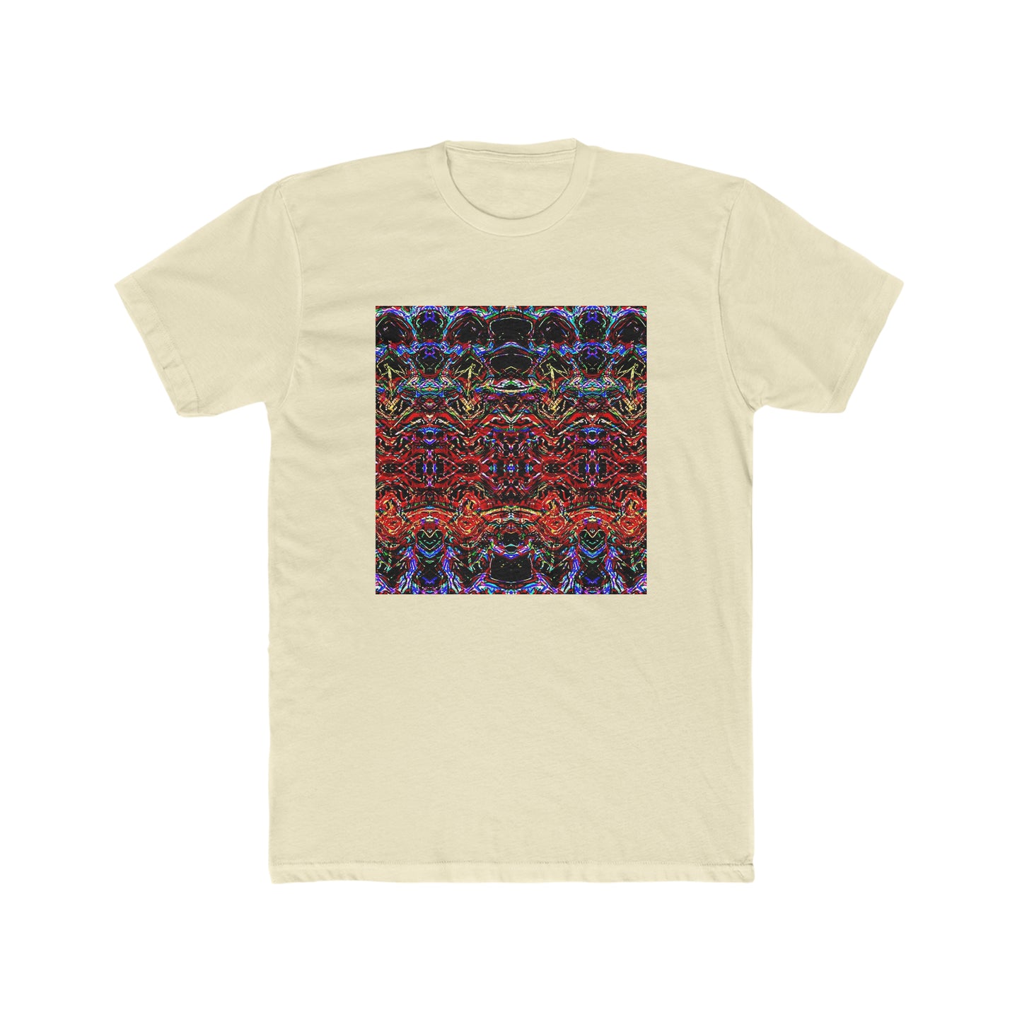 "Colored Reflections" Men's Cotton Crew Tee