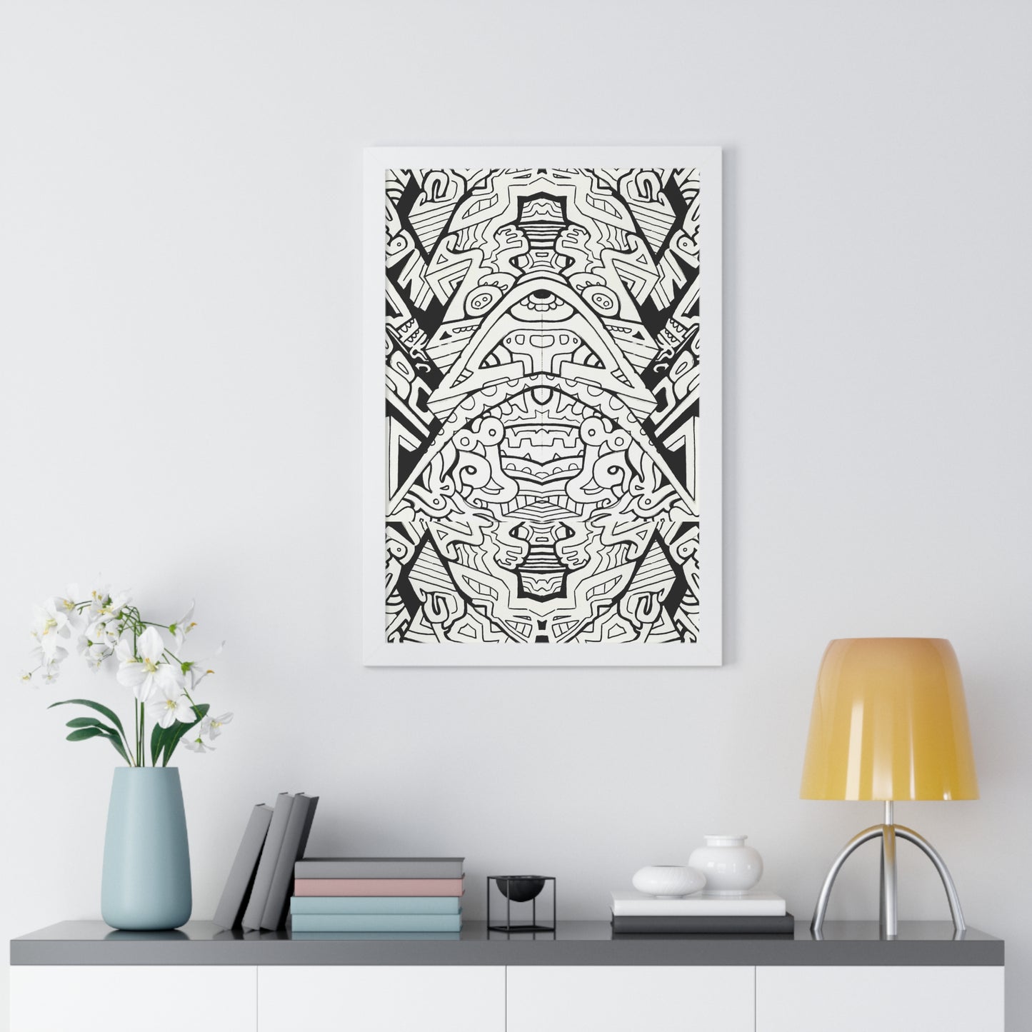 "Stagger" Framed Abstract, Psychedelic Poster