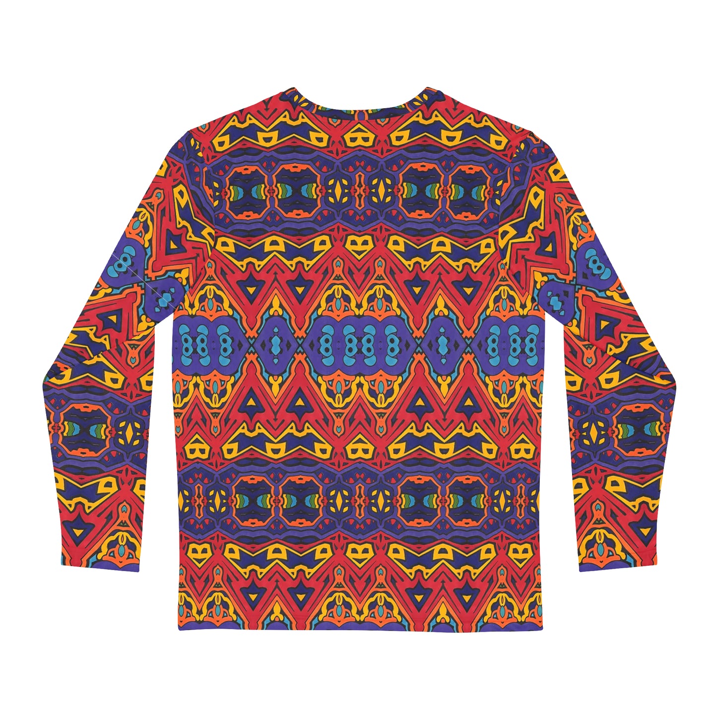 "Dioptimal Transactions" Men's Long Sleeve Abstract, Psychedelic Shirt