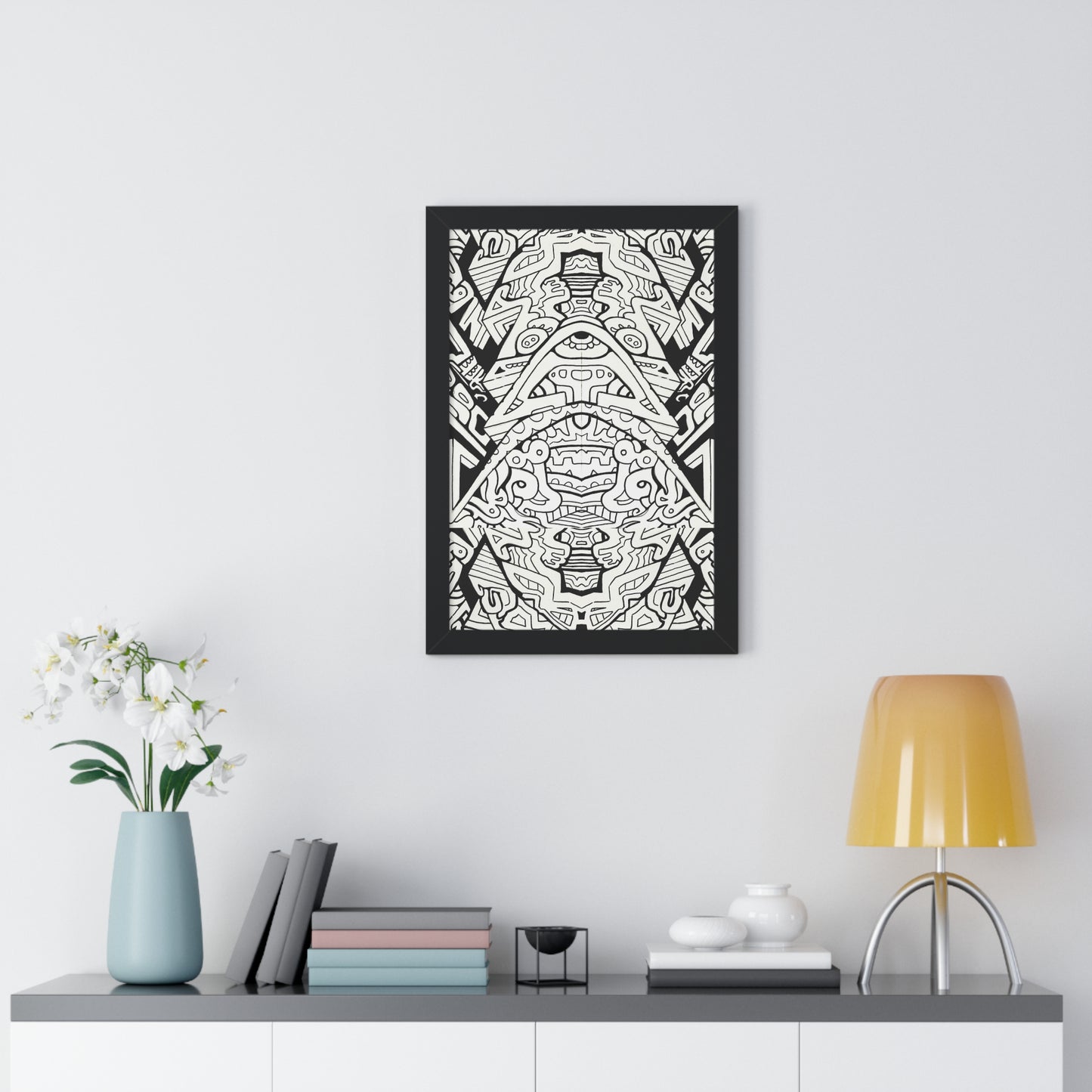 "Stagger" Framed Abstract, Psychedelic Poster