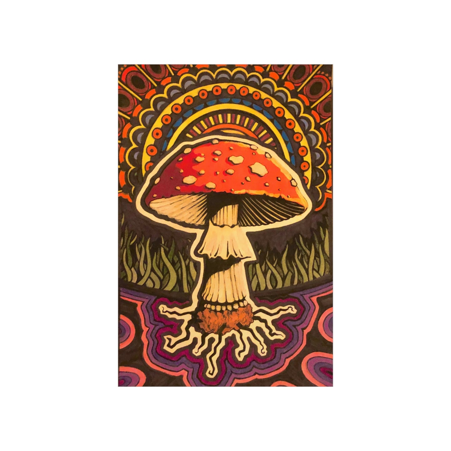 "Amanita Muscaria" - 2019 (12" x 18")