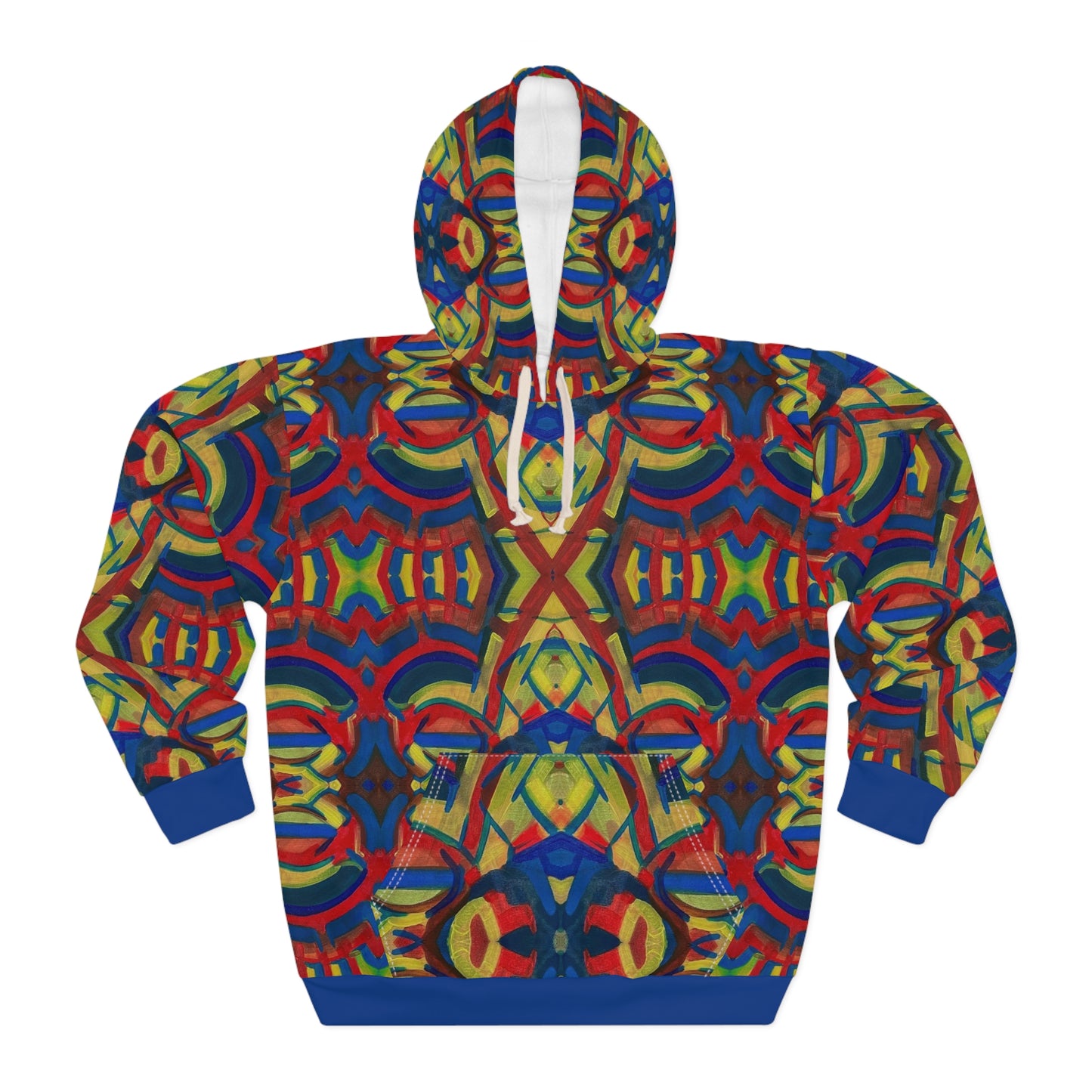 "Blended Colors" Unisex Pullover Hoodie (AOP)