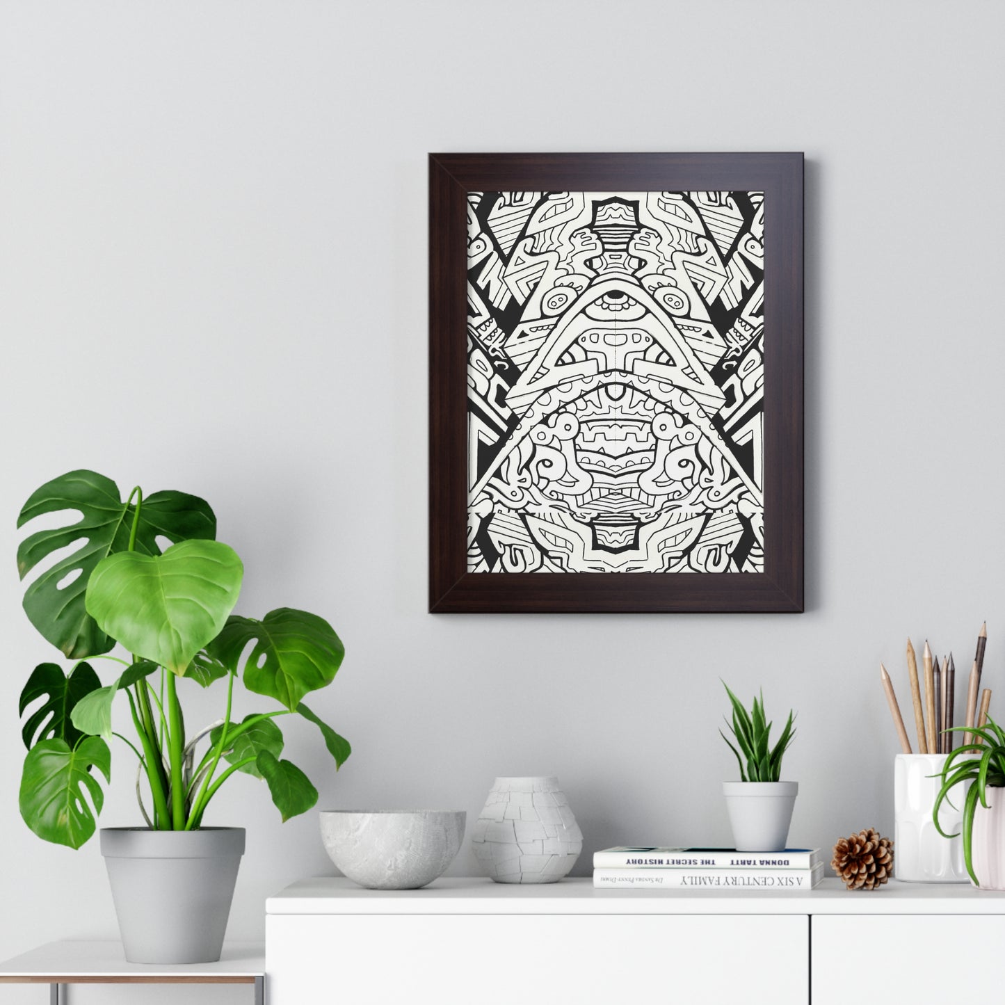 "Stagger" Framed Abstract, Psychedelic Poster