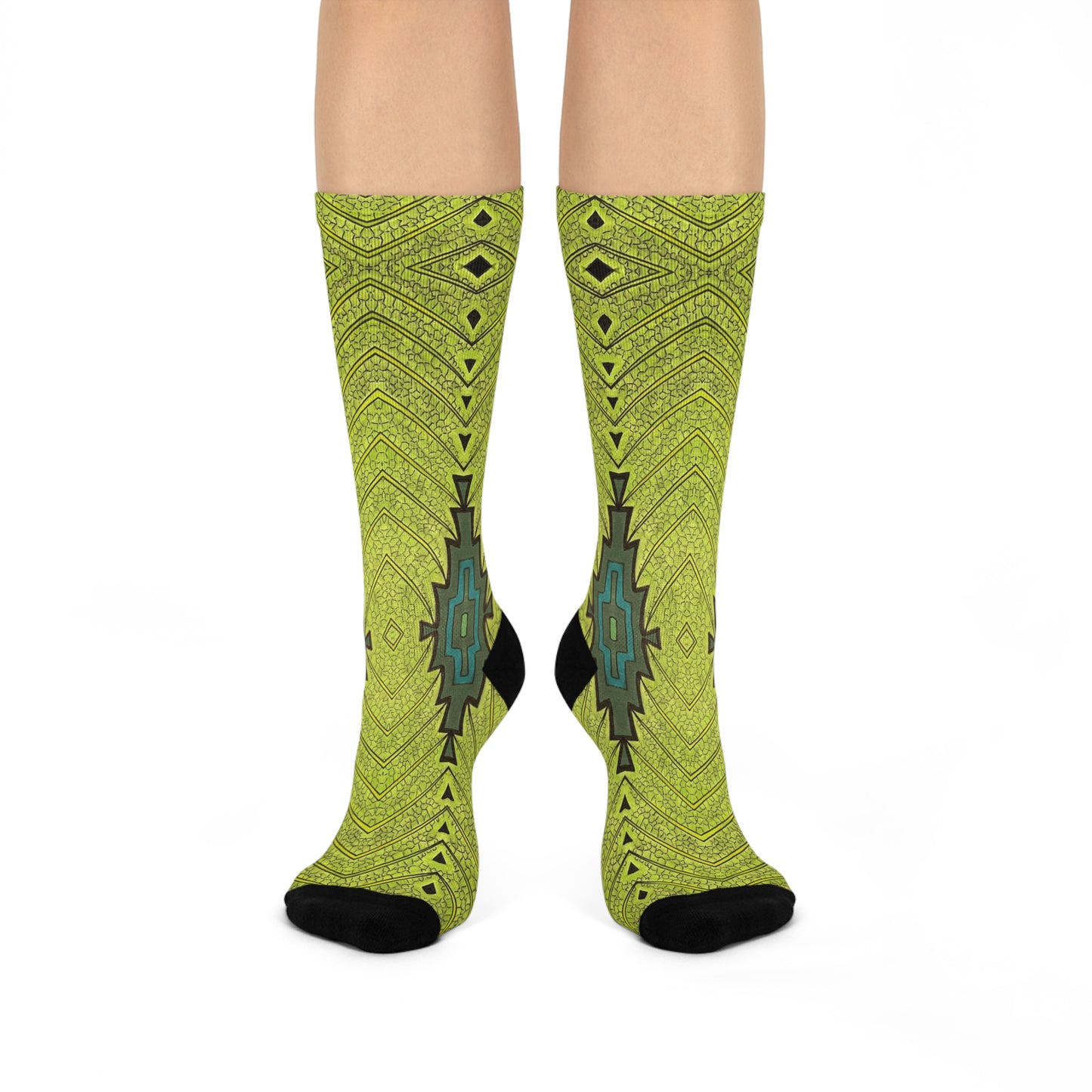 "Leaves" Cushioned Crew Socks