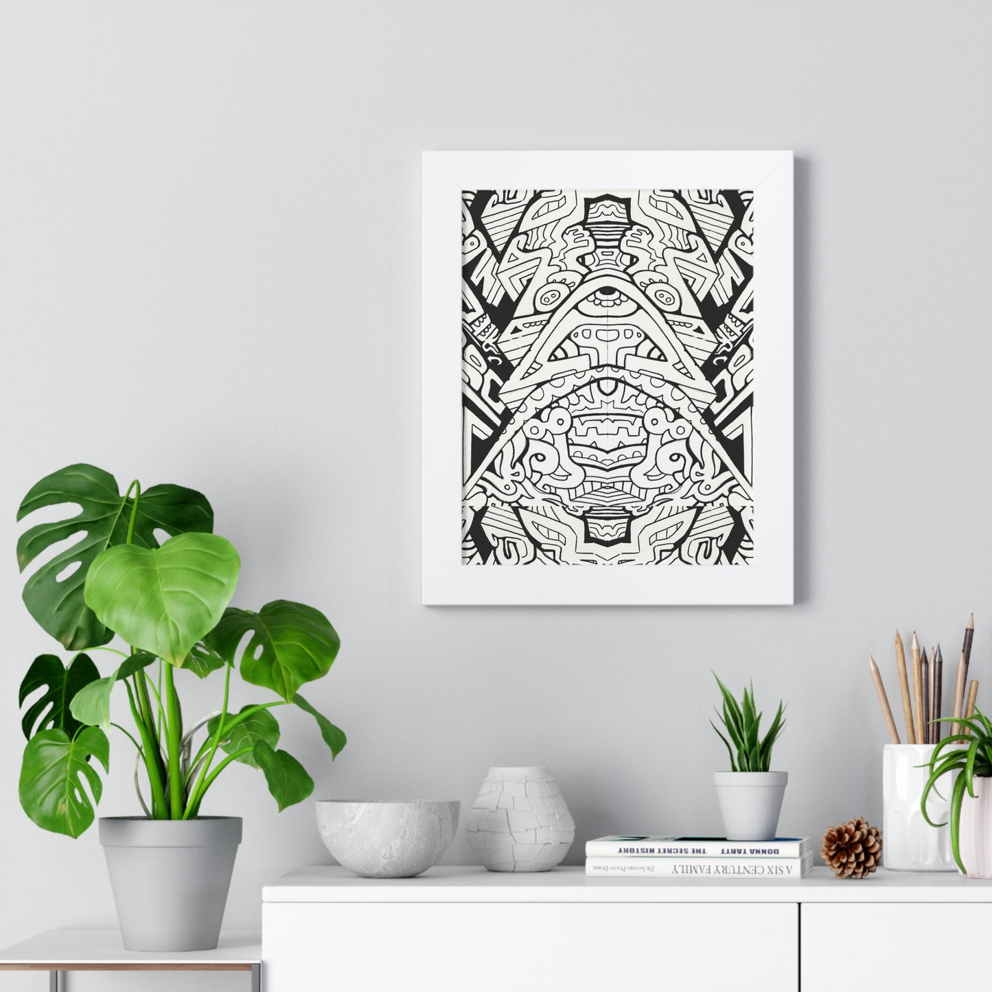 "Stagger" Framed Abstract, Psychedelic Poster