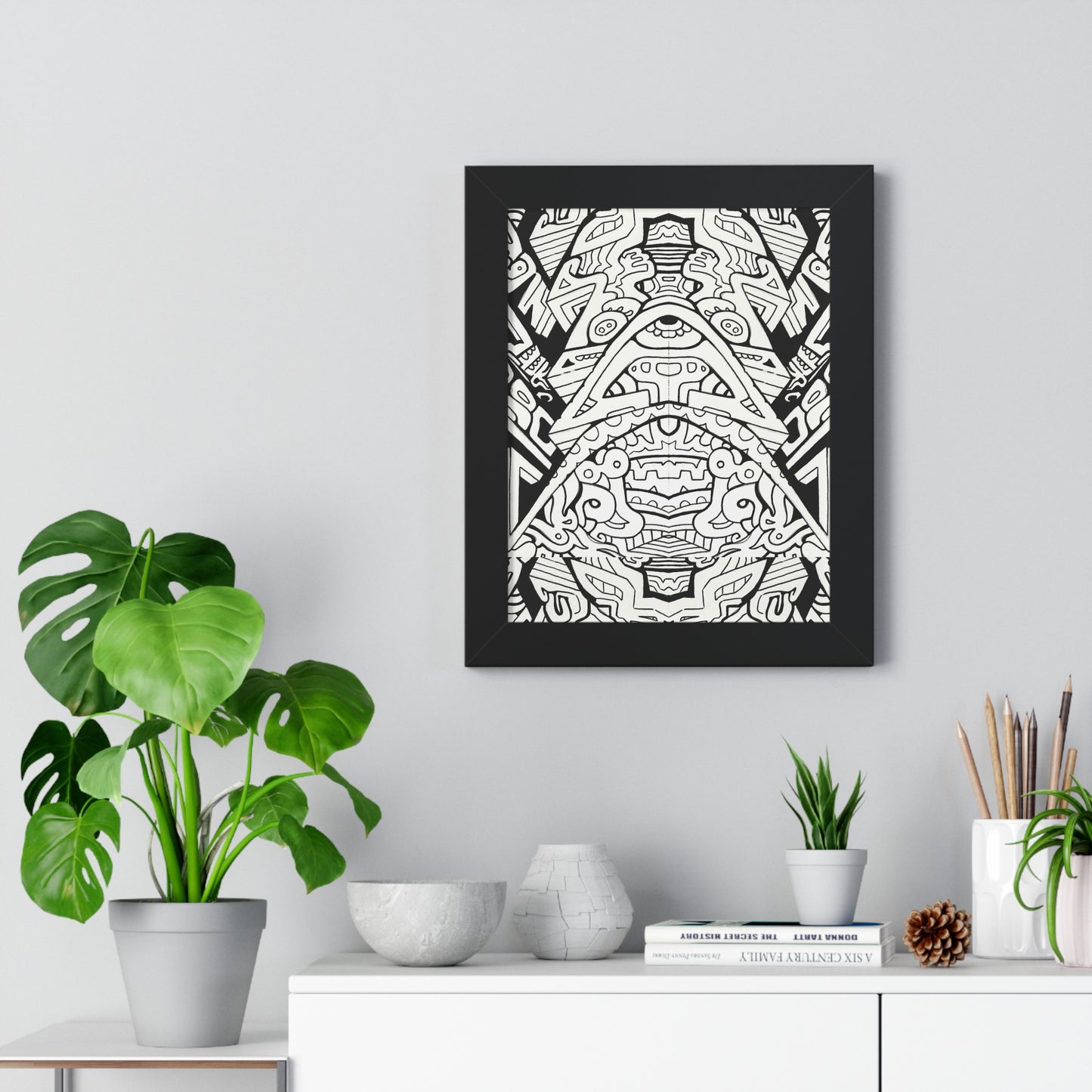 "Stagger" Framed Abstract, Psychedelic Poster