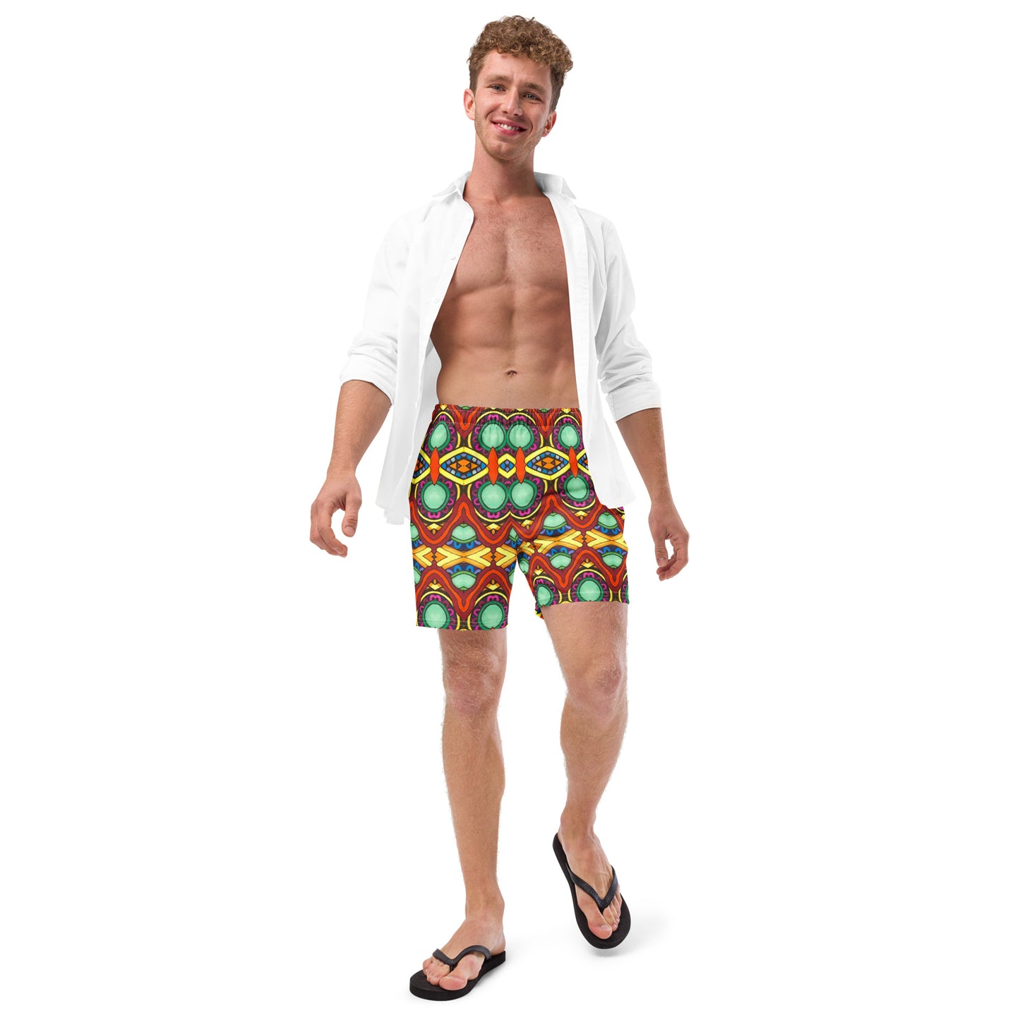 "Gemstone Bridge" Men's swim trunks