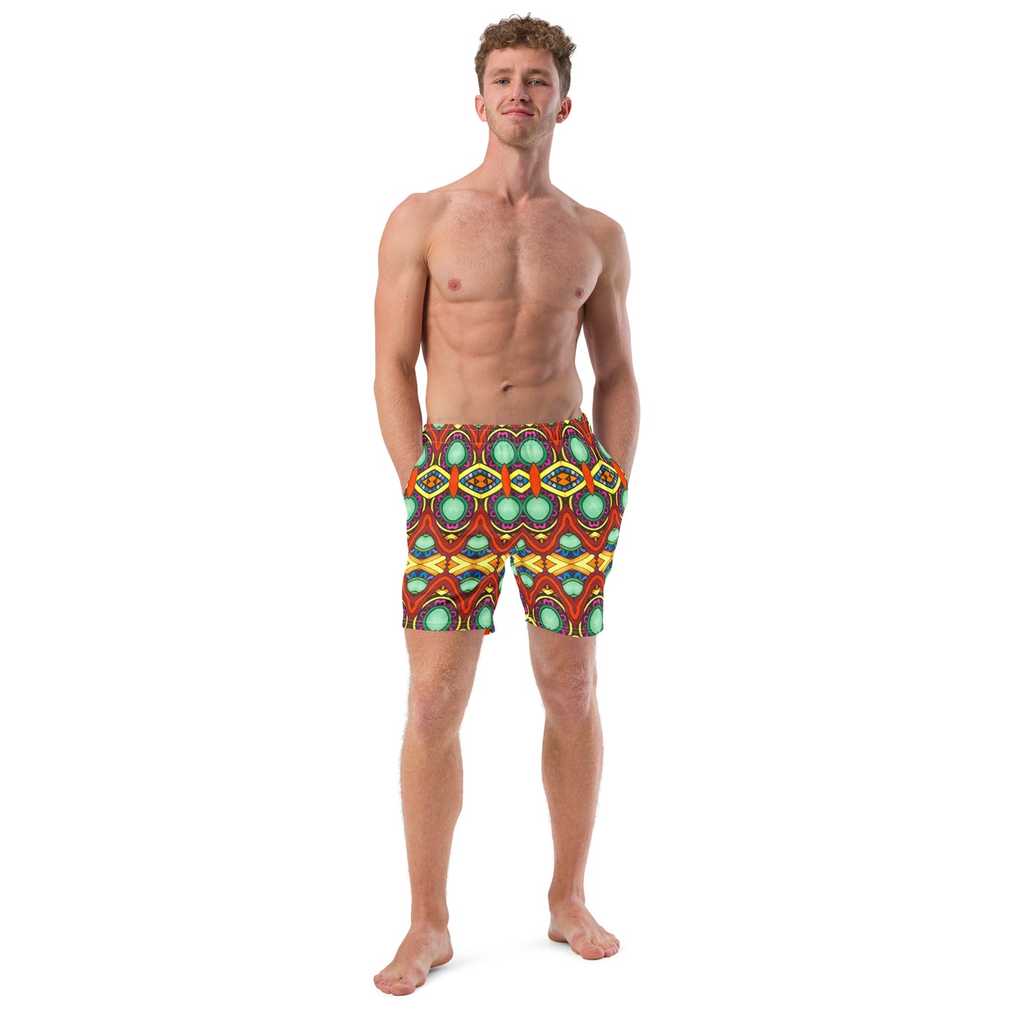 "Gemstone Bridge" Men's swim trunks