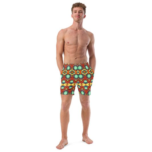 "Gemstone Bridge" Men's swim trunks