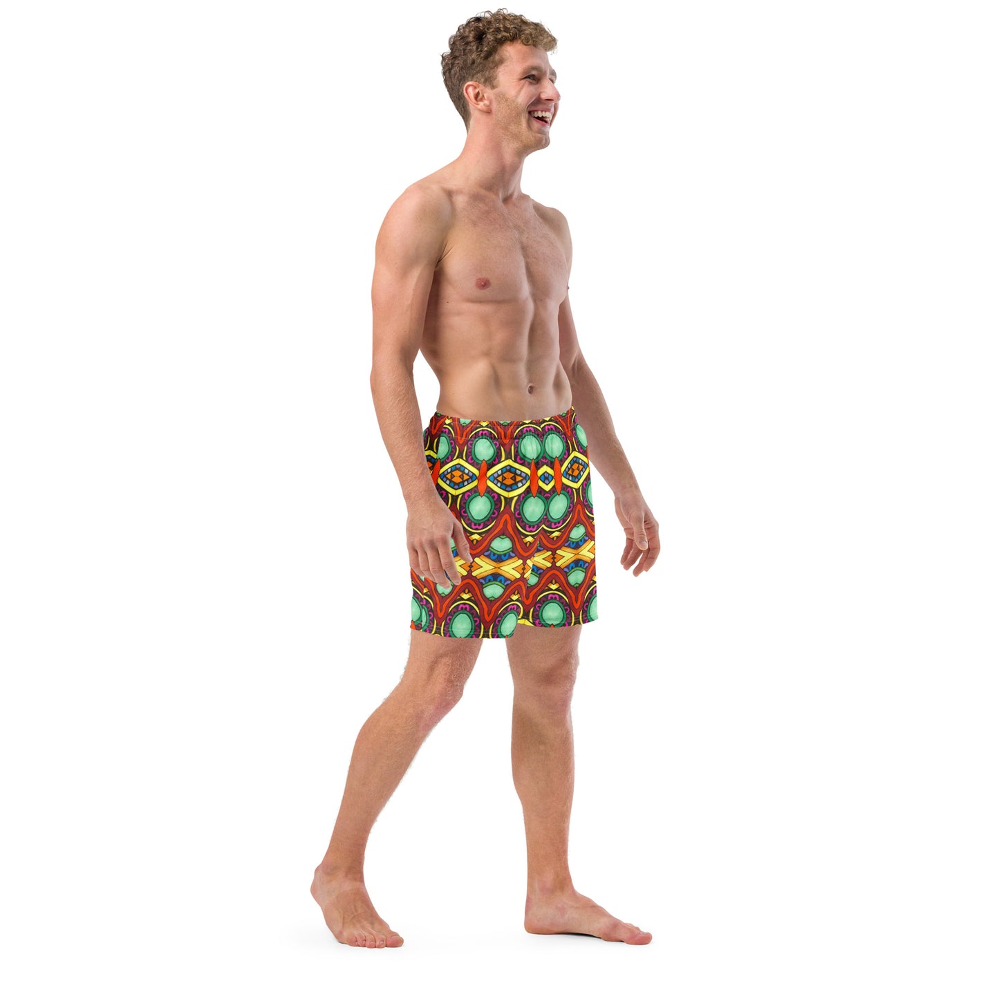 "Gemstone Bridge" Men's swim trunks