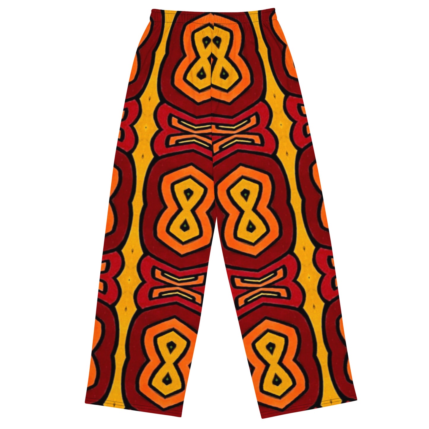 "Infinity" All-over print unisex wide-leg pants