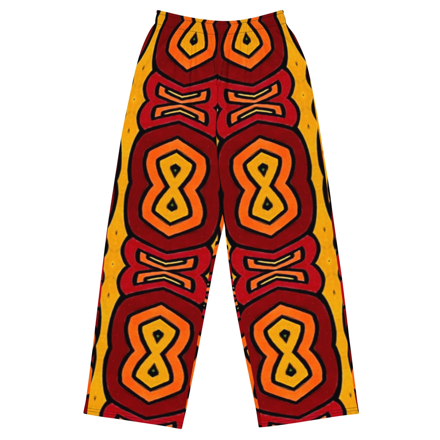 "Infinity" All-over print unisex wide-leg pants